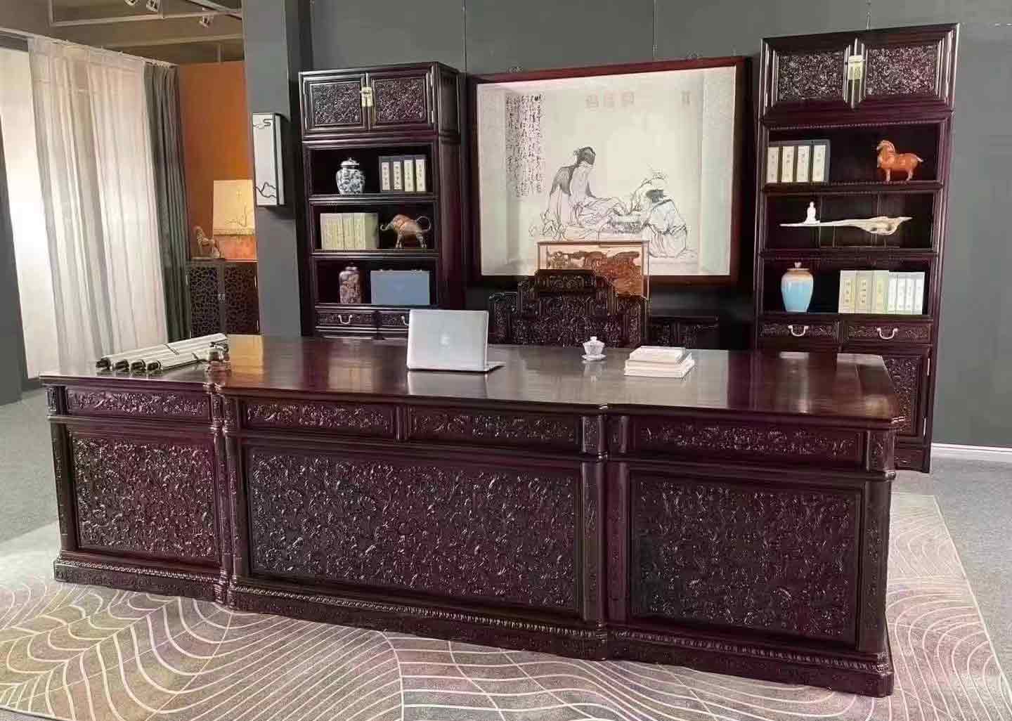 中式办公红木家具